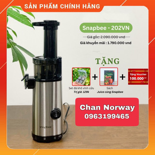 [CHÍNH HÃNG] Máy Ép Chậm Snapbee Mini SK-202VN - Ép Trái Cây, Rau Củ Siêu Kiệt Bã