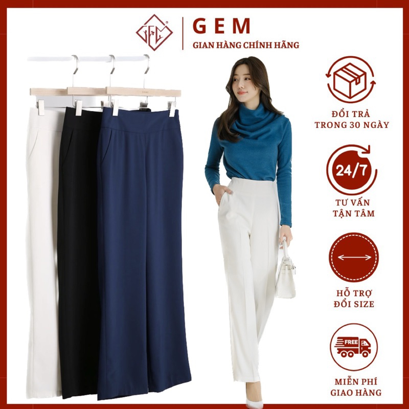 Quần tây G693 kéo khoá ở hông cực sang chảnh dễ mặc các loại áo thời trang có Bigsize