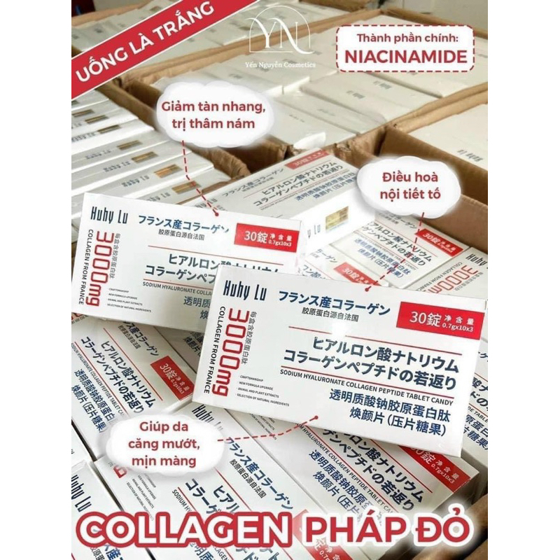 Viên Uống Collagen HUHYLU 3000mg