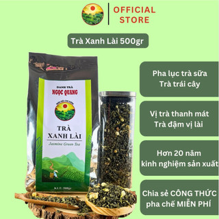 Trà Xanh Lài Ngọc Quang gói 500G - Dùng pha trà trái cây, trà chanh, trà tắc, trà hoa quả nhiệt đới