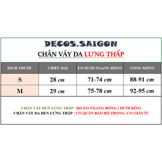 CHÂN VÁY DA | Decos Saigon