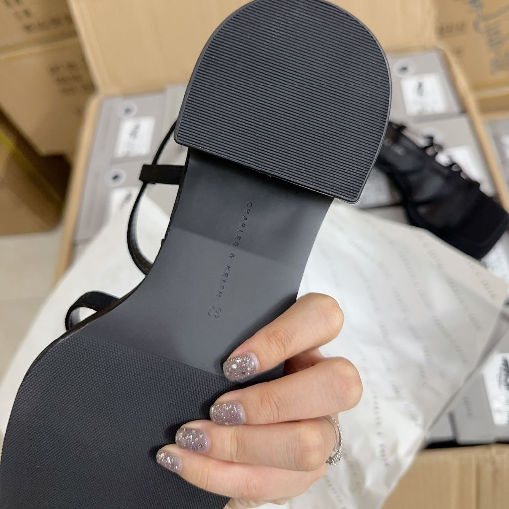 Sandal nữ, dép sandal nữ quai mảnh gót vuông cao 5cm hàng xuất Full box giấy gói nến cao cấp - SD62