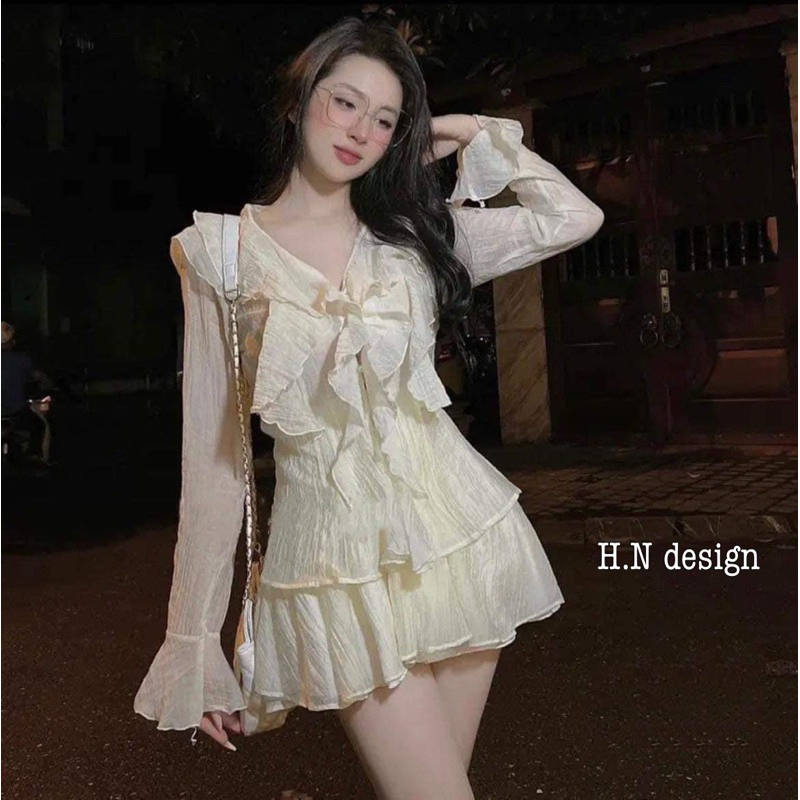 Set Váy Bèo Hot Hit Pham Linh Lan L1