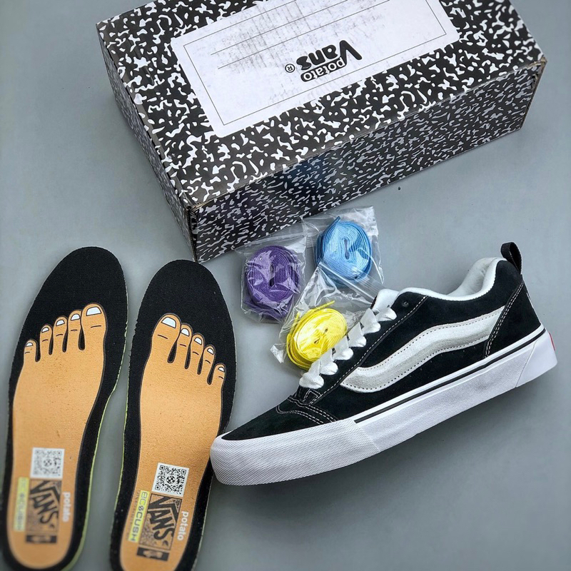 Giày Sneaker Vans Vault UA Knu-Skool VR3 LX Imran Potato Black White Hàng SC