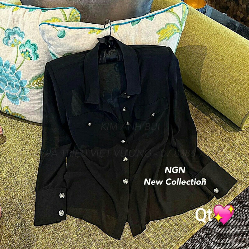 Áo Sơmi Khuy Đồng Kim Anh Bùi Hot Hit