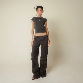 Quần kaki ống suông túi hộp jannis cargo pants - thestan