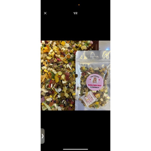 Thức ăn dưỡng full hãng + kèm đây đủ đồ ăn vặt 100gr