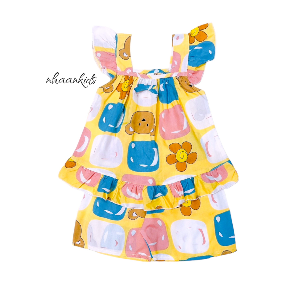 BỘ TOLE  LANH 2 DA HAI DÂY CÁNH TIÊN SIÊU XINH SIÊU MÁT CHO BÉ GÁI - NHÀ AN KIDS