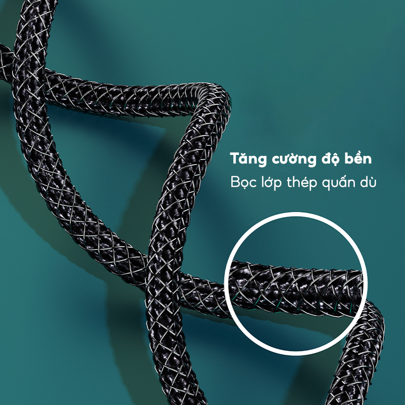 Dây sạc Lightnig/Type-C/Micro bọc dù MOXOM Mate 3A dài 1m dùng cho x xs max 11 12 13 14 Samsung Oppo Xiaomi Redmi