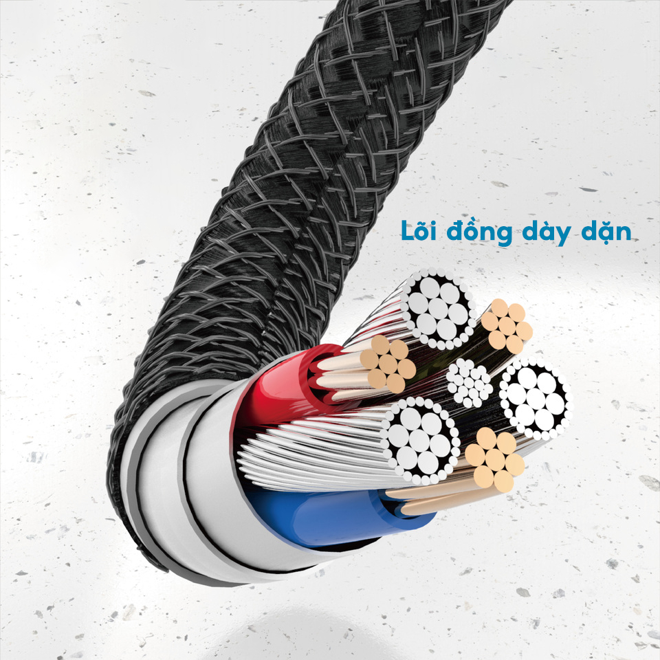 Dây sạc Lightnig/Type-C/Micro bọc dù MOXOM Mate 3A dài 1m dùng cho x xs max 11 12 13 14 Samsung Oppo Xiaomi Redmi