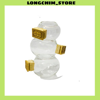Cóng chào mào thuỷ tinh tai triện cao cấp hoạ tiế siêu đẹp đủ bộ combo 3 chiếc mào choè