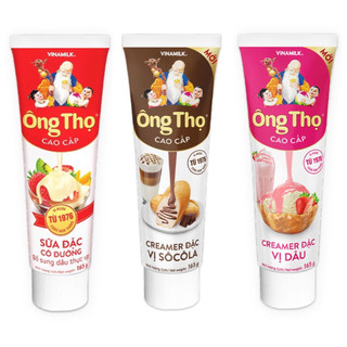 SỮA ĐẶC ÔNG THỌ CÓ ĐƯỜNG/ DÂU/ SOCOLA TUÝP 165G