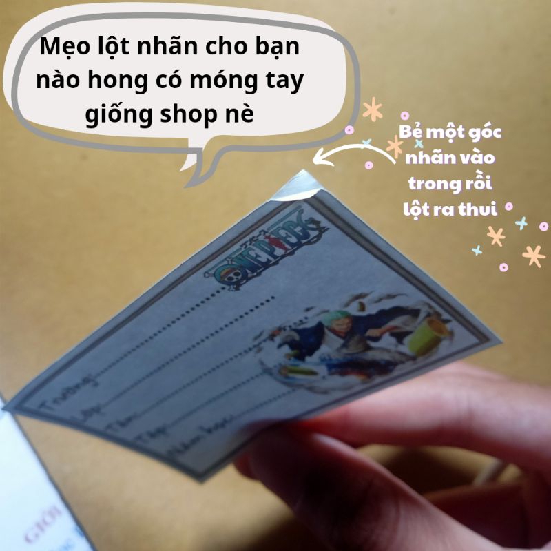 Bộ 16 Nhãn Vở Anime Nhiều Mẫu - Nhãn vở Jujutsu Kaisen Kimetsu no Yaiba Tokyo Revengers One Piece SpyXFamily