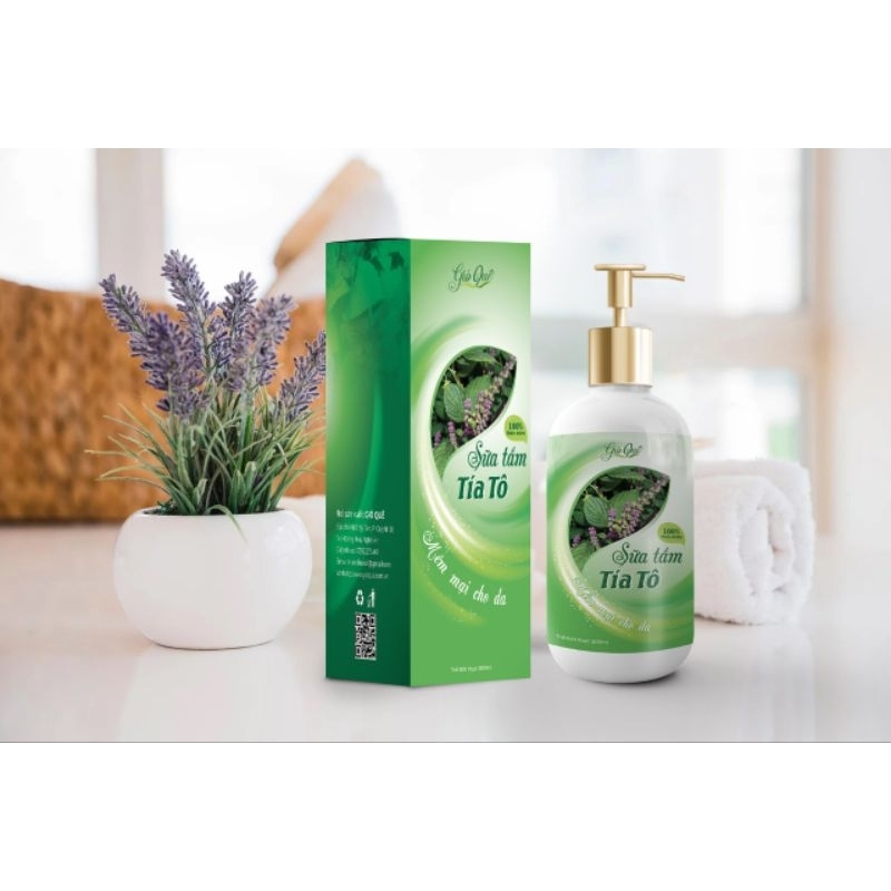 sữa tắm tía tô lọ 500ml