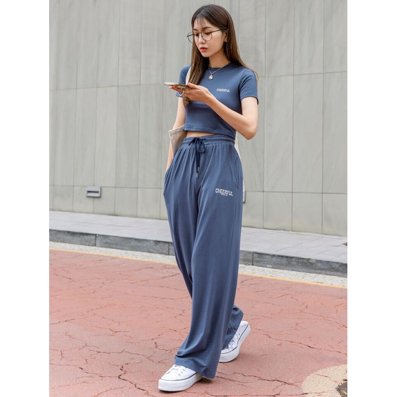 Set bộ áo thun quần thể thao Cotton.