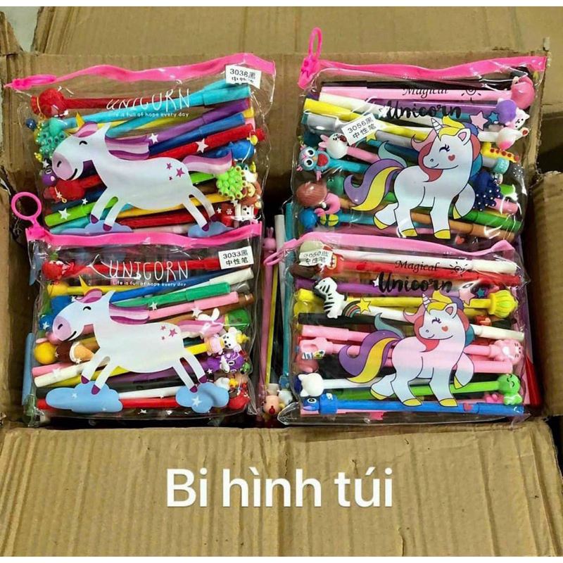 Set 20 túi bút mực nước hình thú