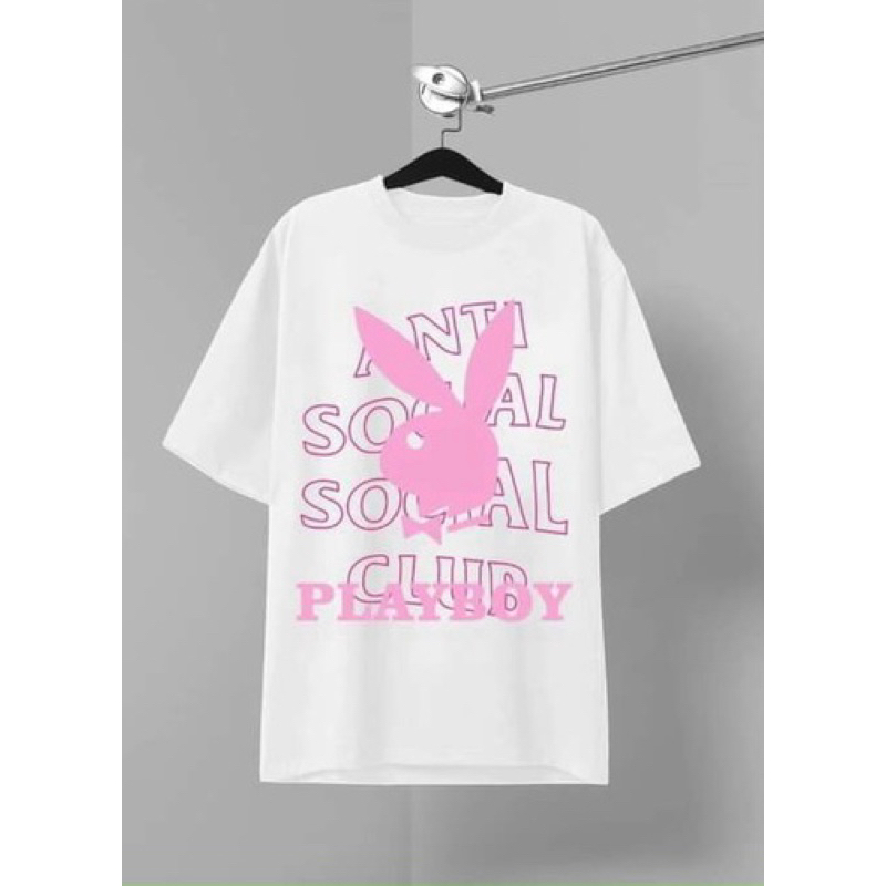 Áo thun ASSC Playboy phong cách, áo phông nam nữ Unisex 2c 100% cotton
