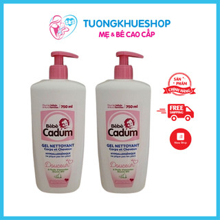 Sữa tắm gội Cadum Hạnh Nhân Pháp 750ml Sữa tắm gội cho trẻ sơ sinh