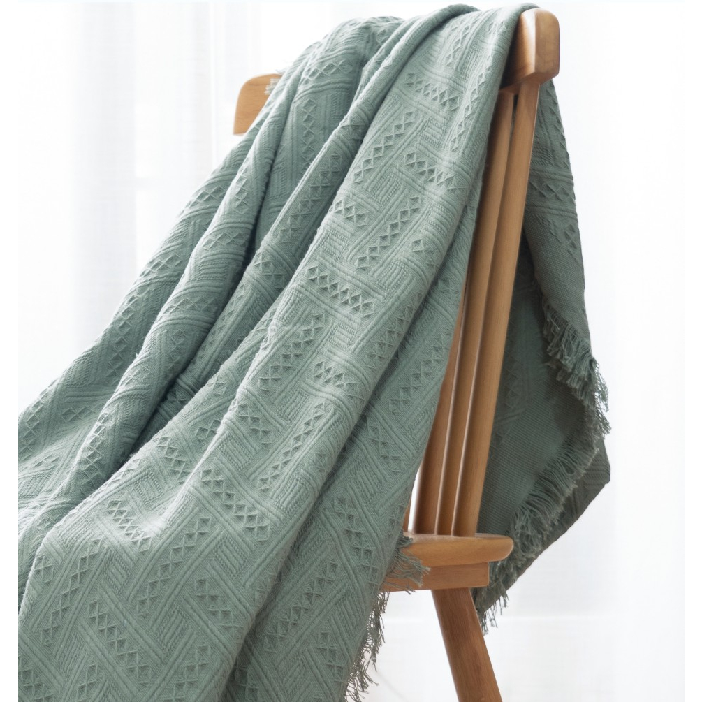 Khăn trải bàn vải cotton dệt dày dặn sang trọng, Thảm tủ đàn piano, bàn ghế sofa trang trí