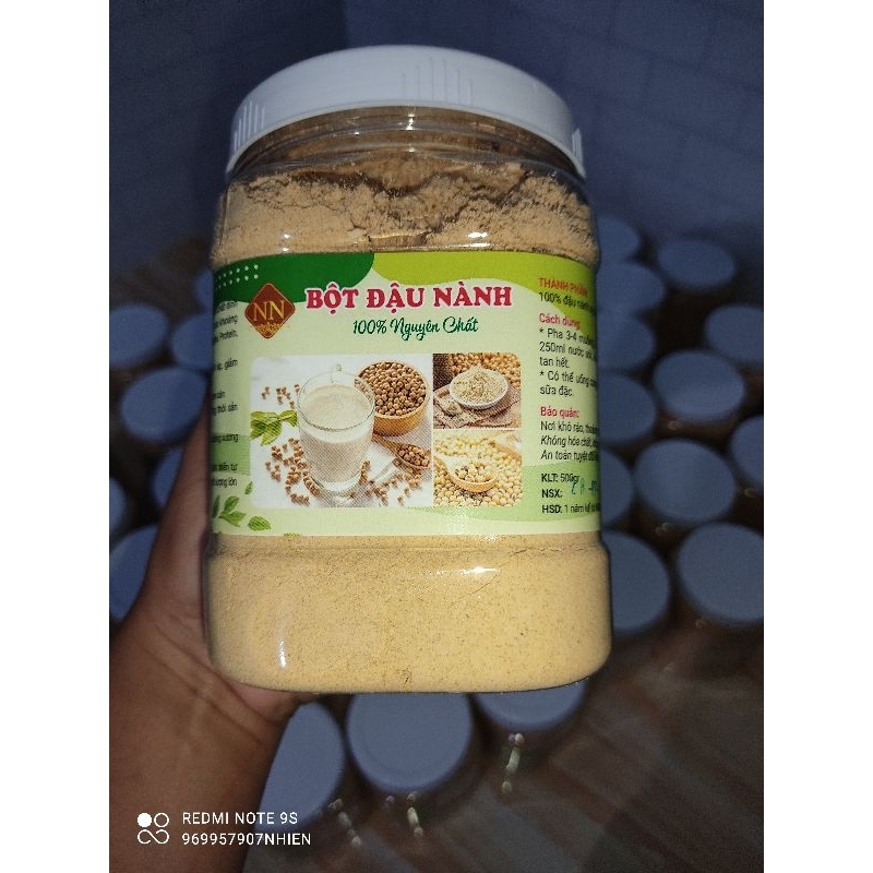 BỘT ĐẬU NÀNH RANG XAY NGUYÊN CHẤT 100% 500G