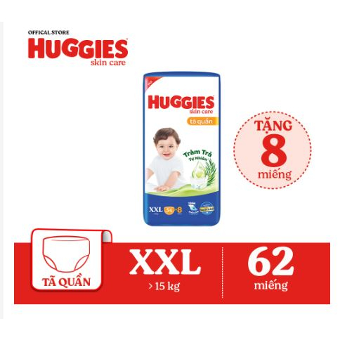 Tả Quần HUGGIES SKINCARE M74/ L68/ XL60/ XXL54