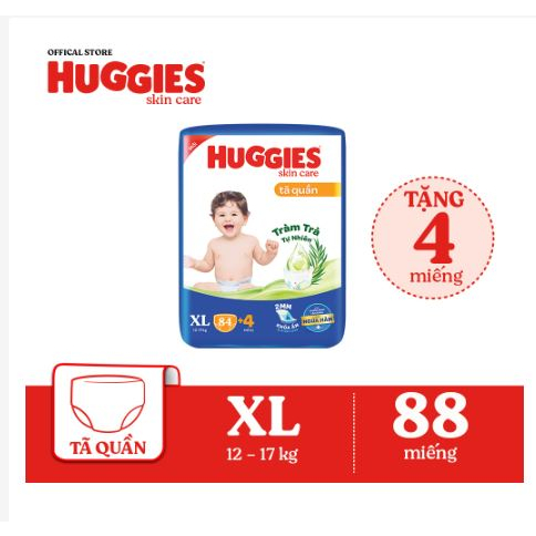 Tả Quần HUGGIES SKINCARE M74/ L68/ XL60/ XXL54