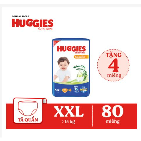 Tả Quần HUGGIES SKINCARE M74/ L68/ XL60/ XXL54