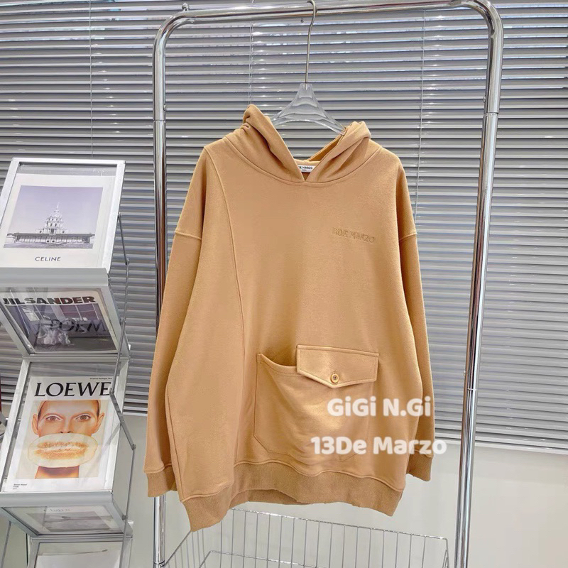 Áo Hoodie gấu cùng màu 13DE MARZO