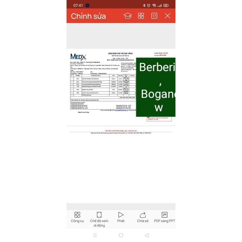 BERBERIN MỘC HƯƠNG Lọ 100 viên