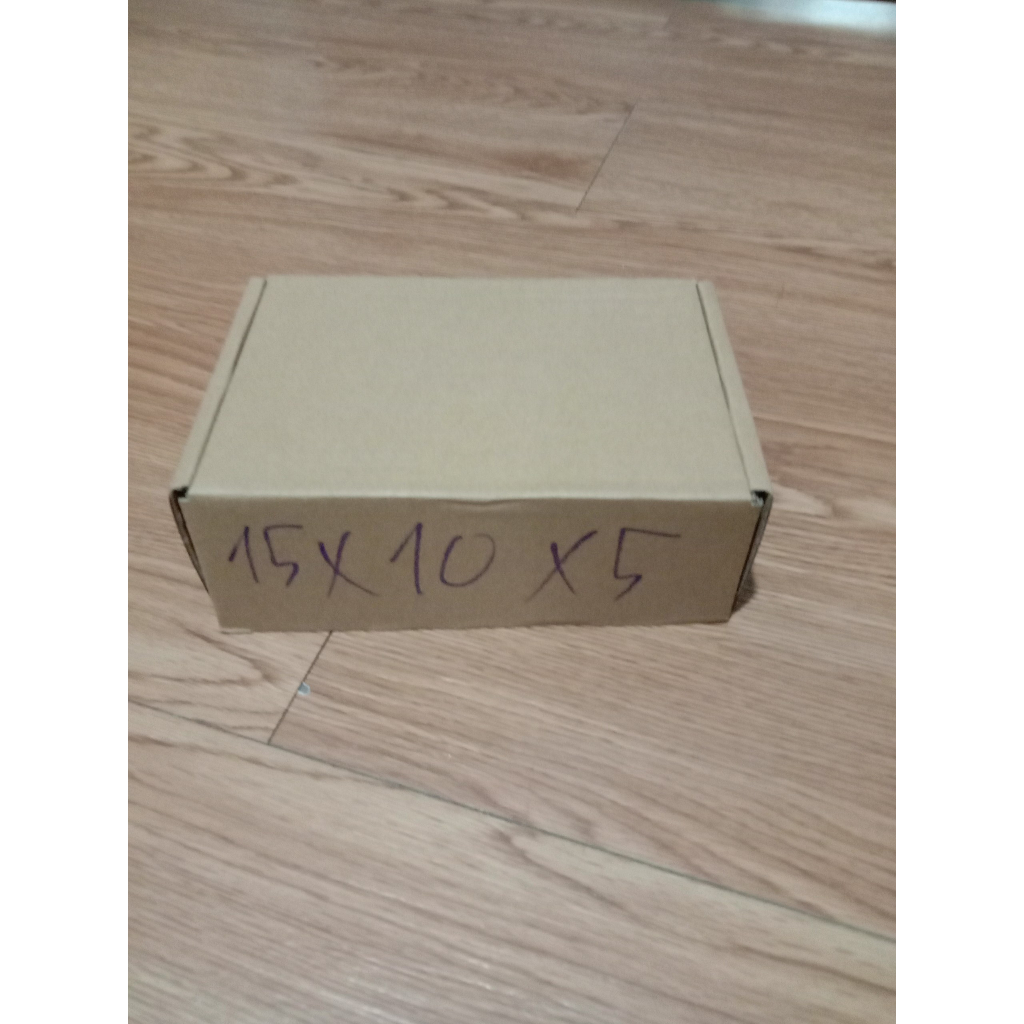 50 Hộp carton 15x10x5 nắp gài, nắp cài, âm dương liền thân