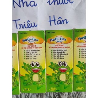 Siro ho con ếch hati- tux giúp bổ phế,hỗ trợ giảm ho