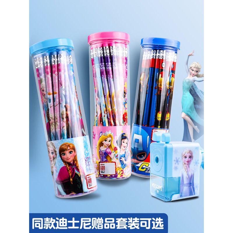 Hộp 30 bút chì HB/2B hoạt hình Disney cho bé tập viết