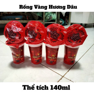 Nước tăng lực rồng vàng ly vị dâu 140ml