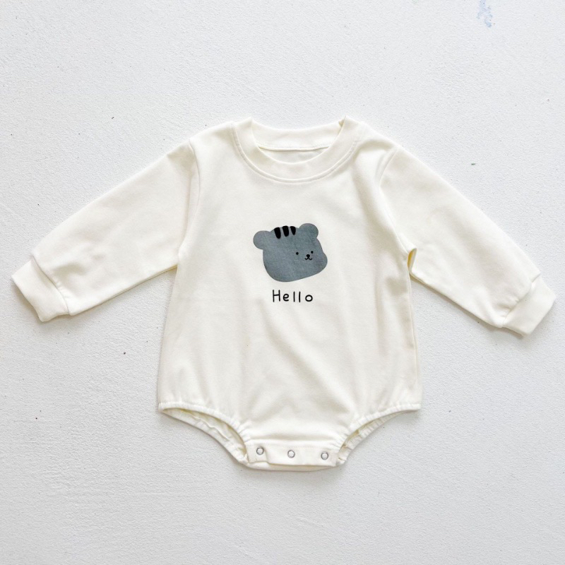 Set body suit + quần tất vải cotton pc mềm mịn cho bé trai và gái