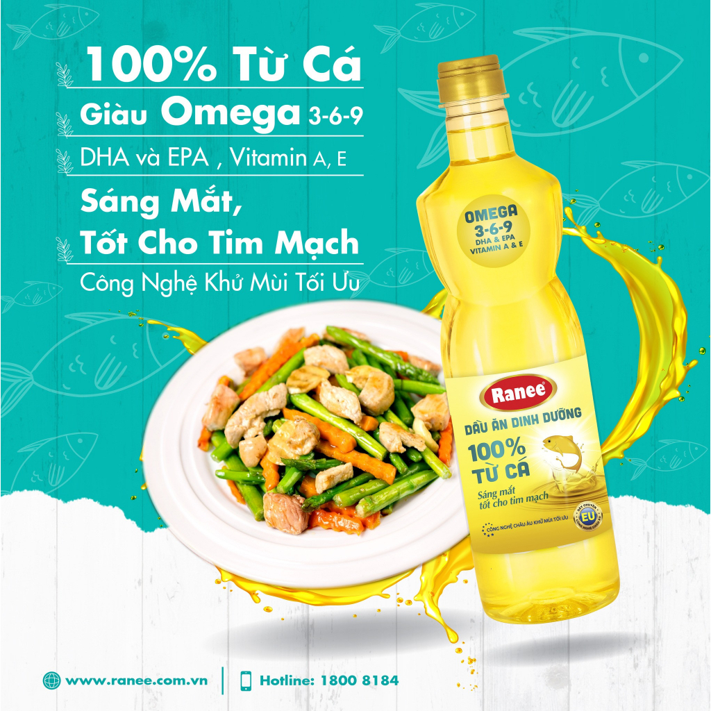 Dầu ăn dinh dưỡng Ranee 950ml