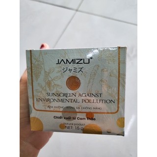 Kem thoa mặt jamizu dưỡng trắng chống nắng 15g