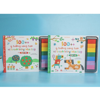Sách - 100++ ý tưởng sáng tạo vẽ tranh bằng vân tay (lẻ cuốn)