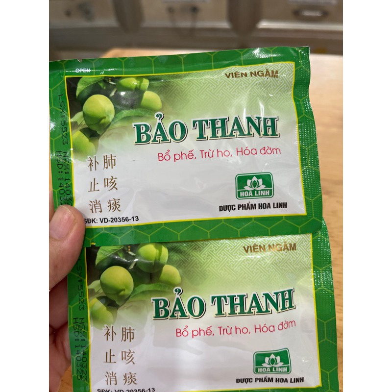 ✅ Viên Ngậm Giảm Ho Bảo Thanh / Hỗ Trợ Giảm Ho, Đau Rát Họng