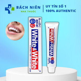 Kem đánh răng Lion Nhật Bản, Kem đánh răng Lion White & White 150g Nhật Bản