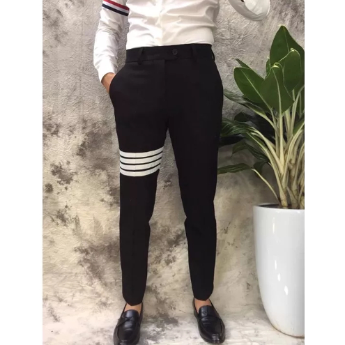QUẦN ÂU NAM , THÊU 4 XỌC TRẮNG - QUẦN THOM-E HOT TRENDING BOY