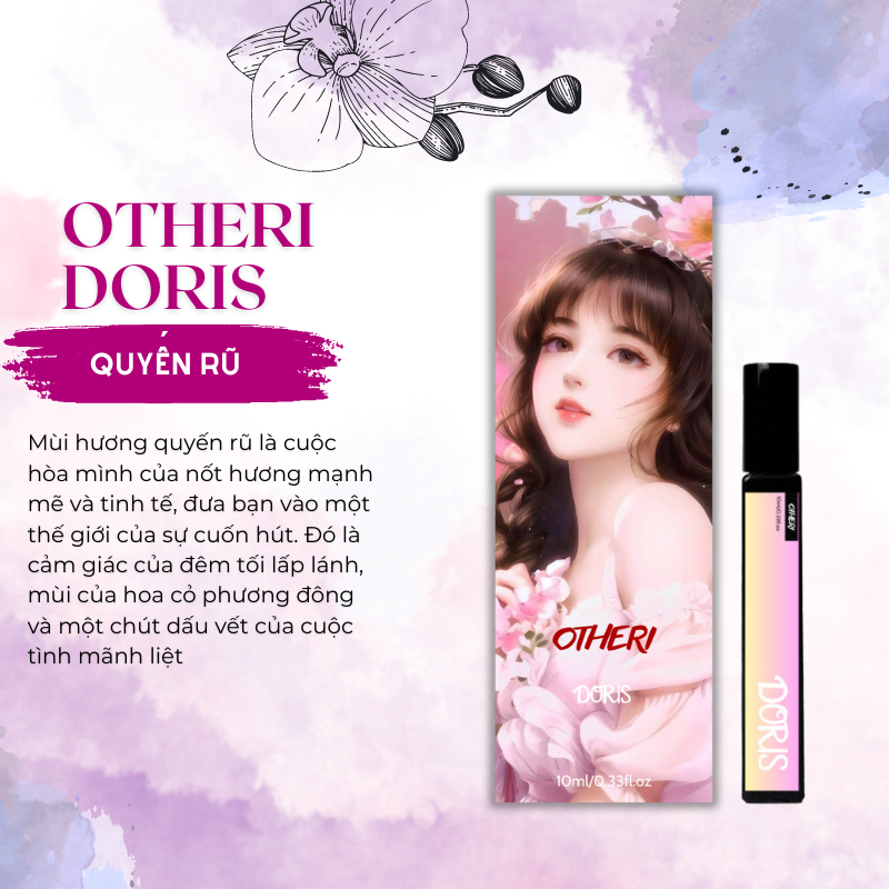 Tinh Dầu Nước Hoa Nữ OTHERI DORIS Hương Thơm Quyến Rũ Thơm Lâu 10ml