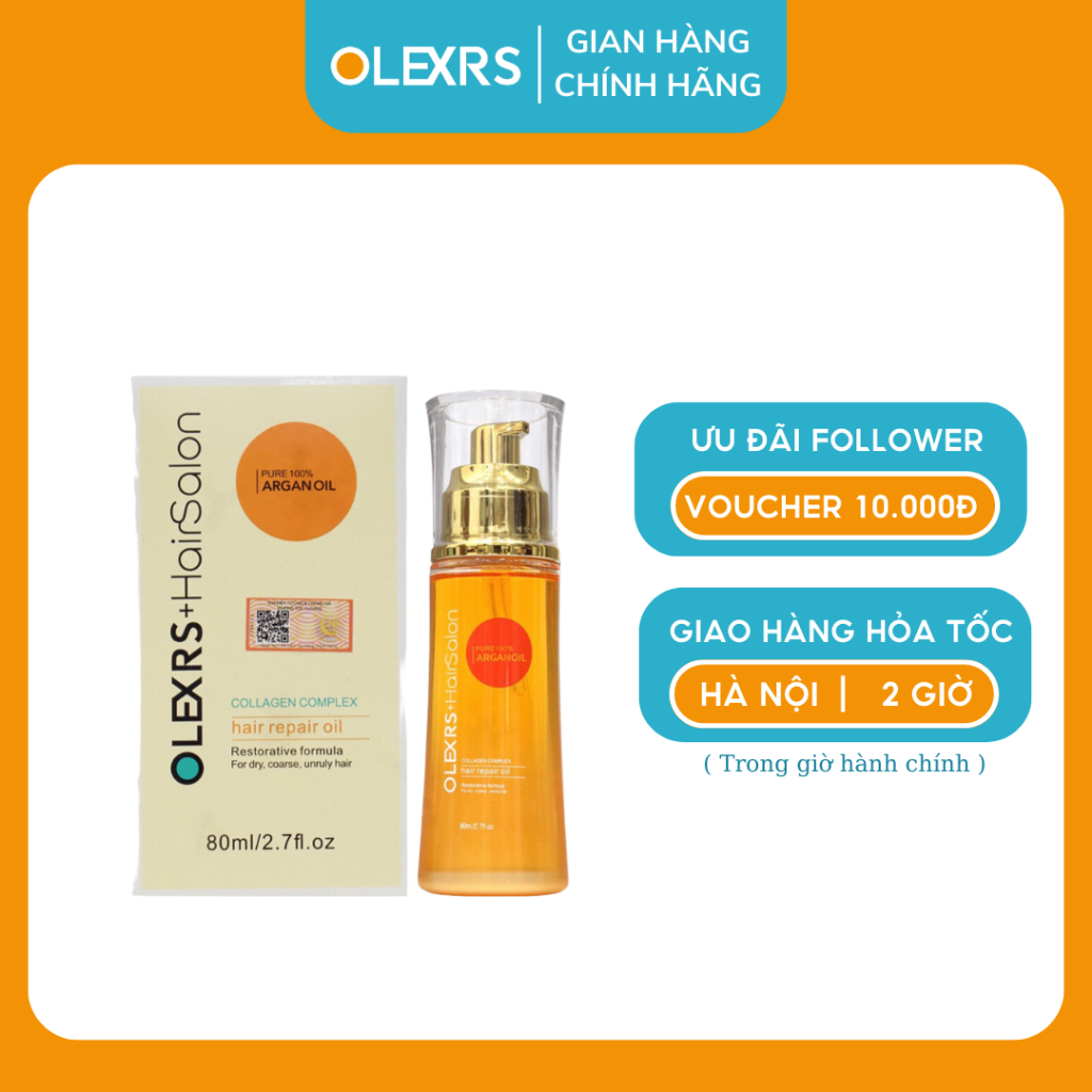 Tinh Dầu Dưỡng Phục Hồi Chống Rụng Tóc Olexrs Hair Salon Collagen 80ml