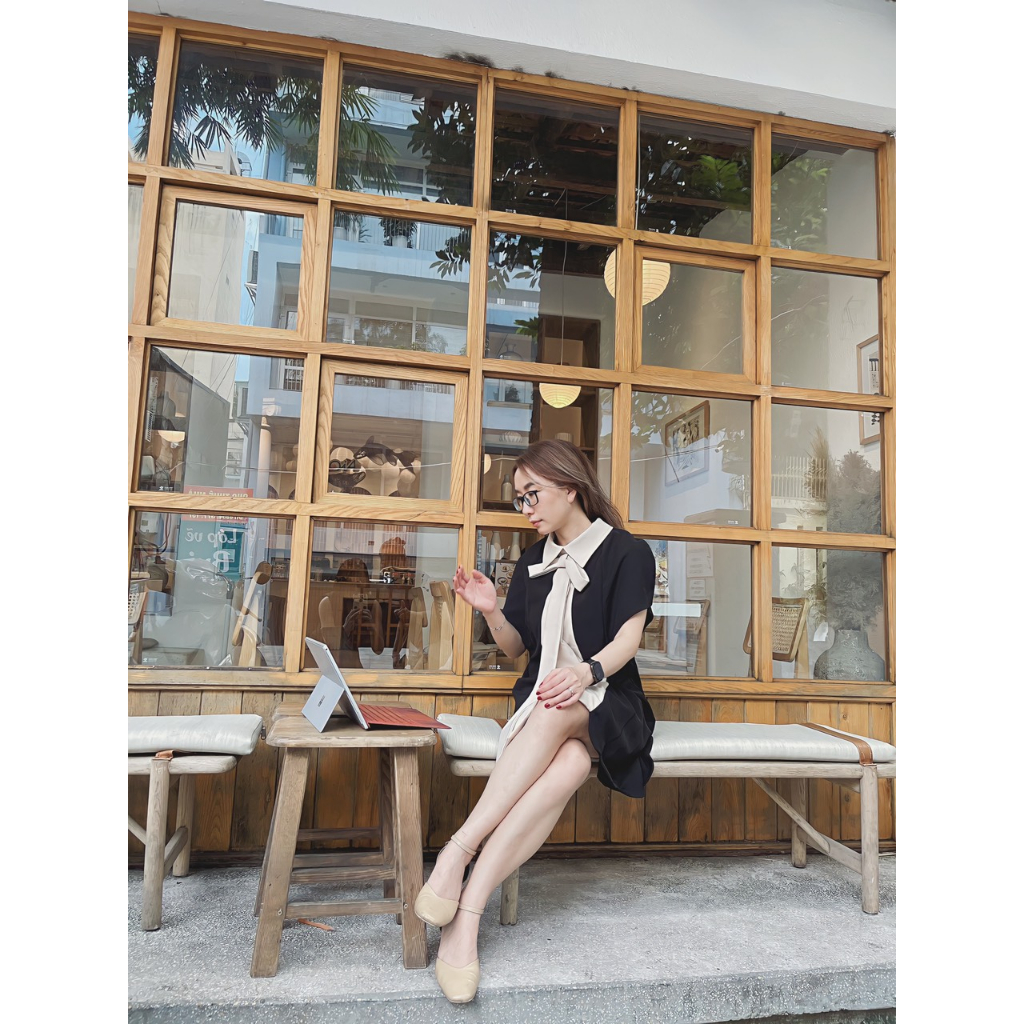 Váy đầm  thời trang công sở thu đông dáng suông thanh lịch trẻ trung - Mango Dress