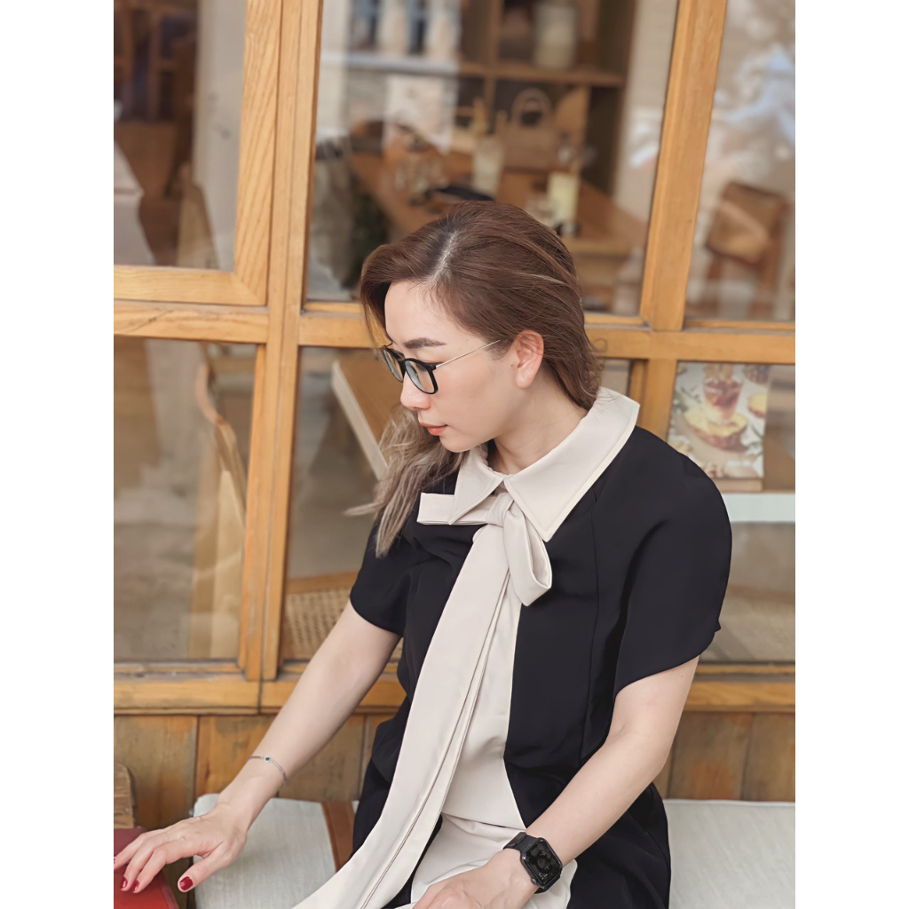 Váy đầm  thời trang công sở thu đông dáng suông thanh lịch trẻ trung - Mango Dress