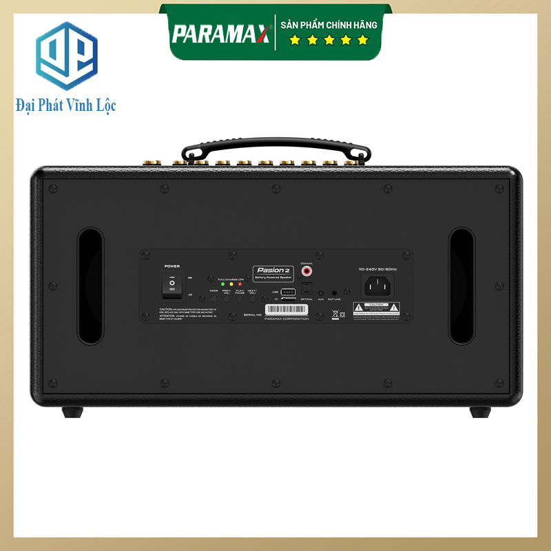 Loa Xách Tay PARMAX PASION 2 Bass Đôi 16.5 Công Suất 400w