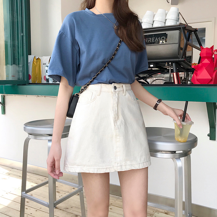 Chân Váy Kaki Chữ A Lưng Cao MADELA Dày Dặn