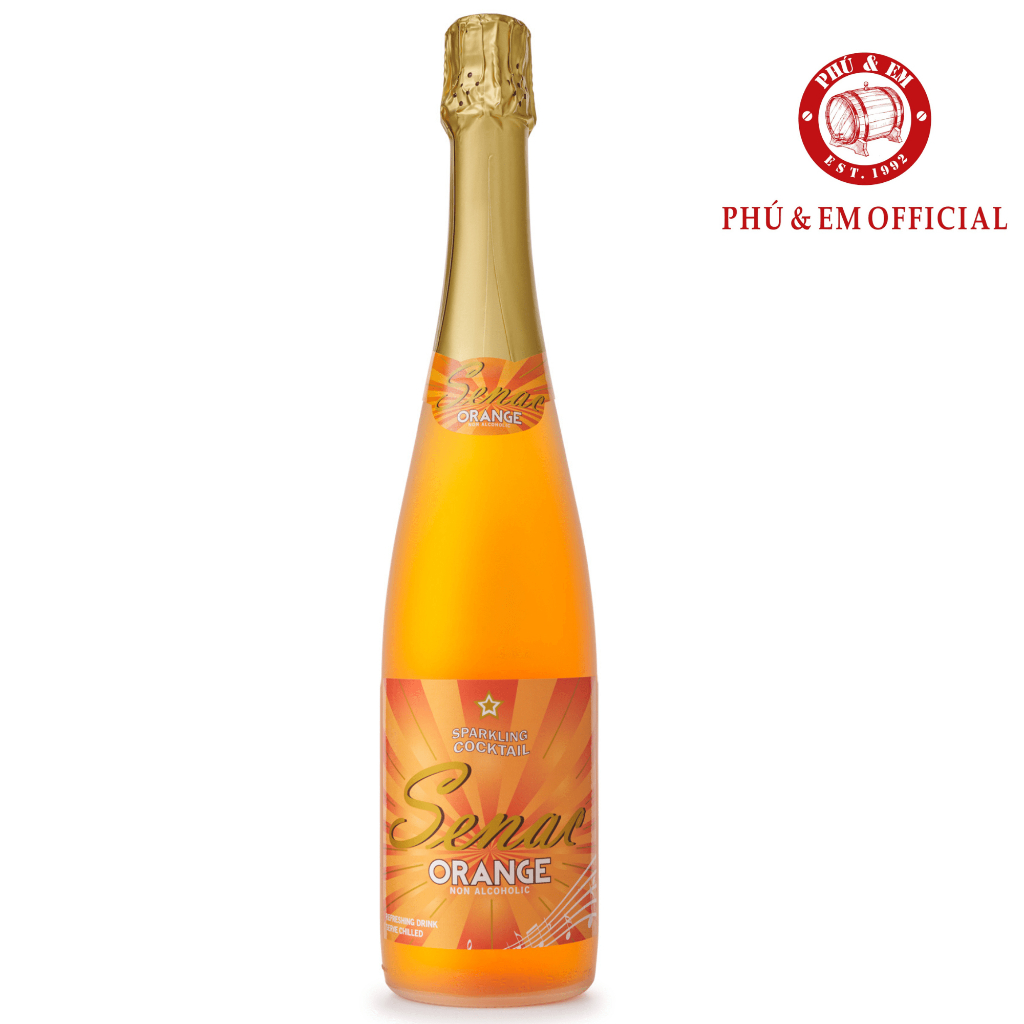 Nước Trái Cây Lên Men Có Ga Không Cồn Senac Cocktail - Vị Cam Tây Ban Nha 750ml