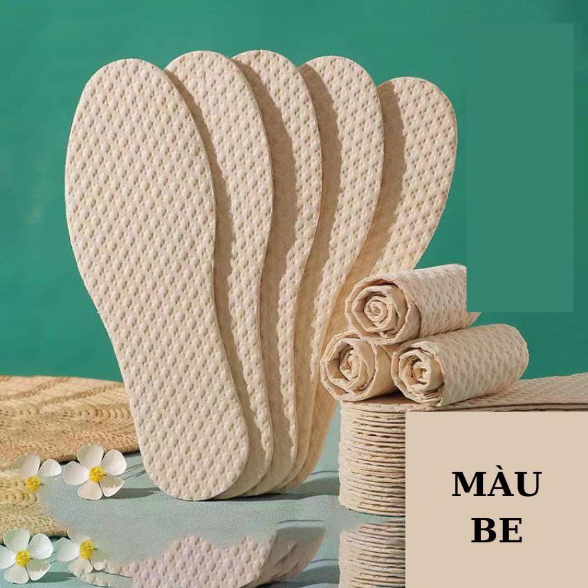 Lót giày cao gót ,giày thể thao bằng bột gỗ thấm hút mồ hôi chân chống trơn LG11