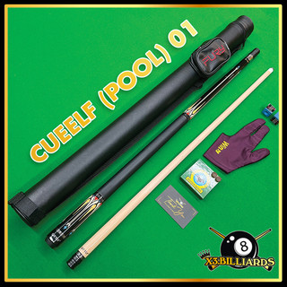  Gậy Cơ Bida Lỗ CUEELF Pool 01 Giá Rẻ Cho Người Mới Chơi Bi A Tặng Full Phụ Kiện Ngọn Thuần Mộc Gay Co 