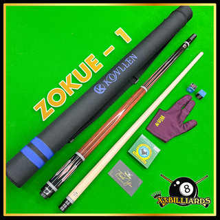 Cơ bida 3 băng carom konllen zokue 1 gậy bi a chính hãng tặng bao cao cấp, co 3c ren radial
